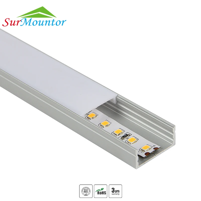 Hot Selling Trianhle LED Aluminum Wood Color Finish Profile Spot Window aluminum profile light connectable Door frame