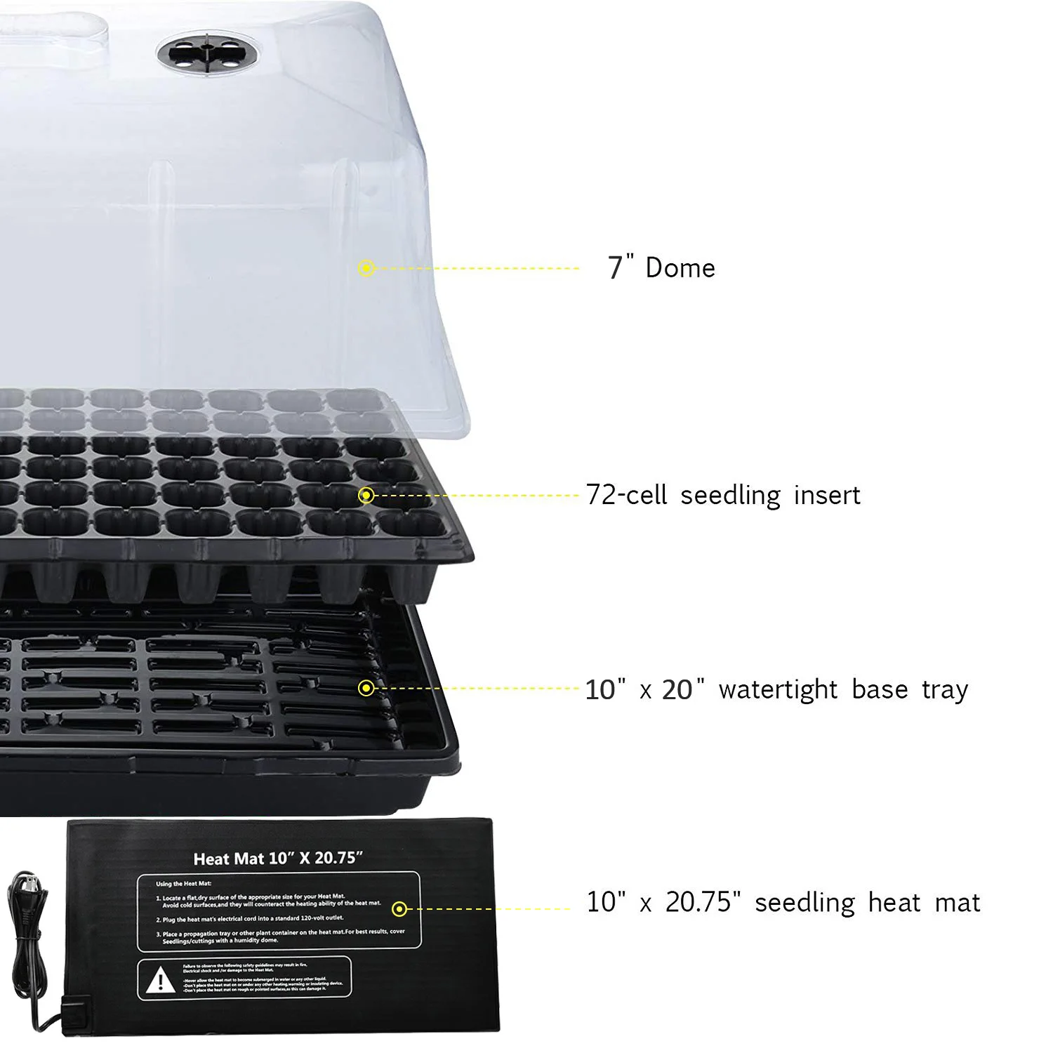Chin-Up Cheap plastic hydroponics propagation kits,dome, tray for plants propagation