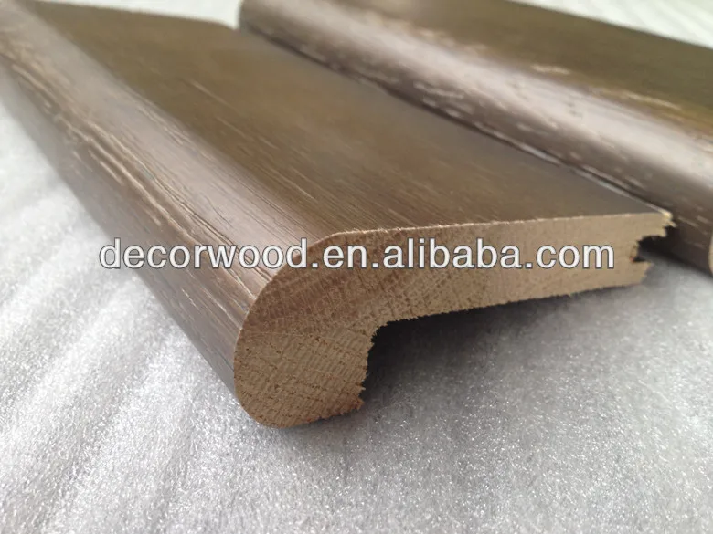 hardwood Teak wood flooring stair nose supplier