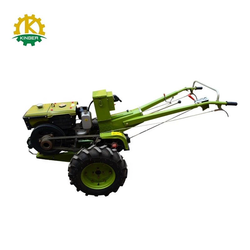 Reliable quality 12hp  mini farm walking tractor implements