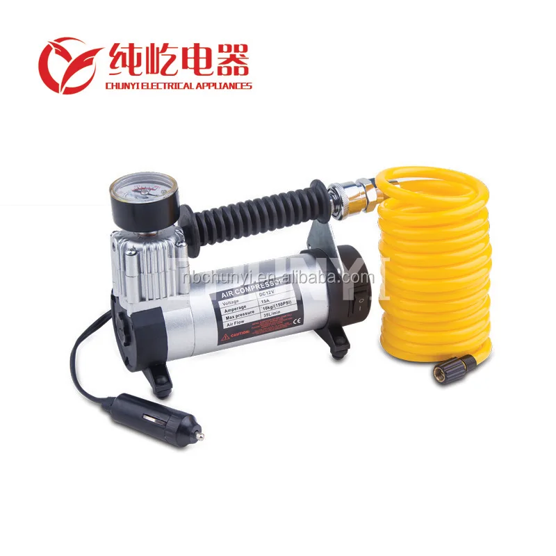 
DC12V car air compressor auto inflating tire tools emergency repair tyre compressor heavy duty metal inflator China factory good 