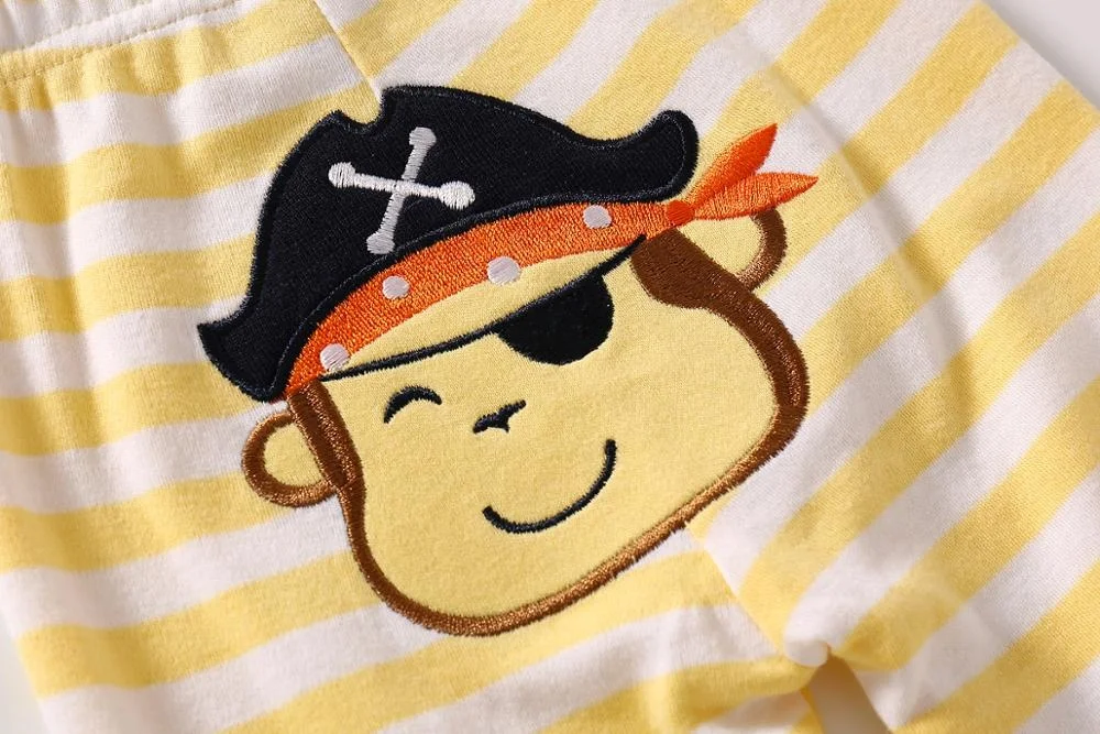 
Factory custom Wholesale Autumn Winter Applique Patch Super Soft Organic Cotton Long Pants for Baby 