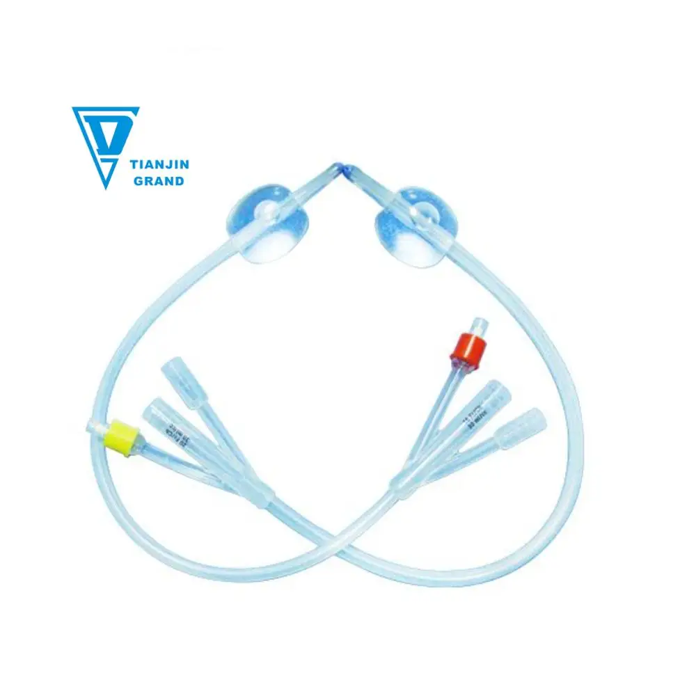 CE Approved 100% Silicone Foley Catheter Medical Disposable 2 Way/3 Way Latex Free Foley Catheters