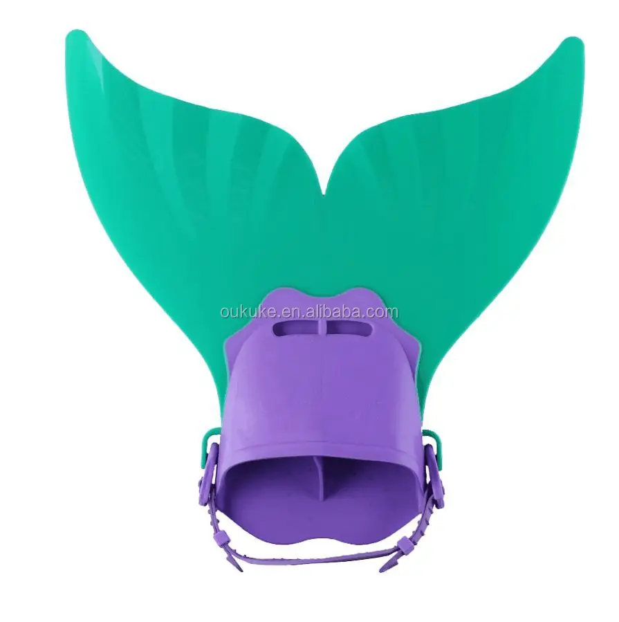 2018 pink green adjustable China cheap quality swim fins mermaid tail monofin