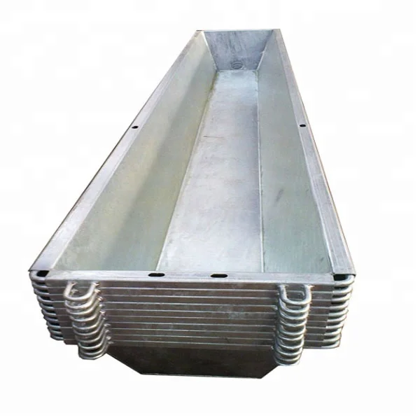 2.4m 4m 6m Hot Dip Galvanized metal cattle dairy farm cow water trough