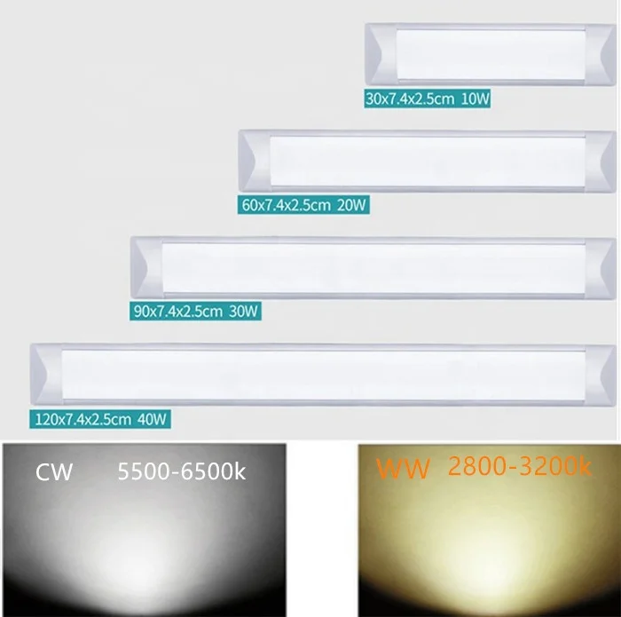 Ip65 Wide Angle Led Ceiling Led Batten Light 4ft