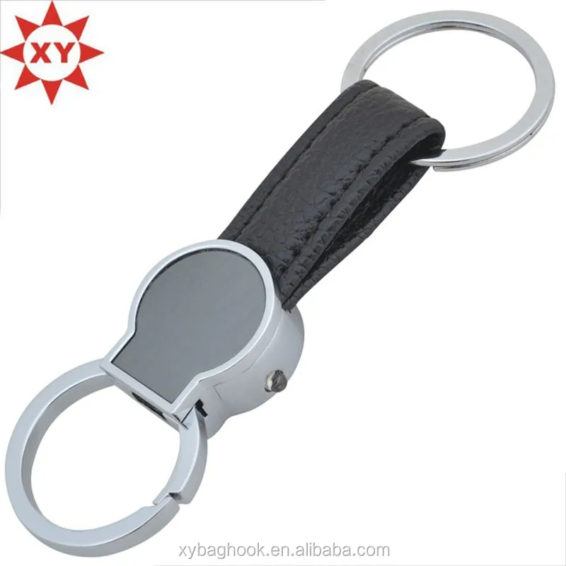 Factory wholesale high quality leather portable toy keychain