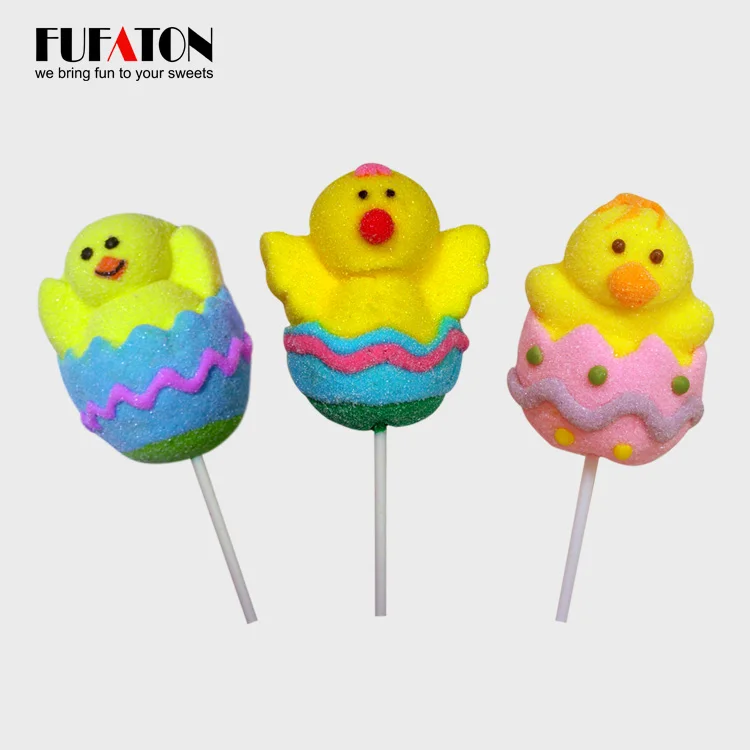 Fruity animated panda penguin frog marshmallow lollipops