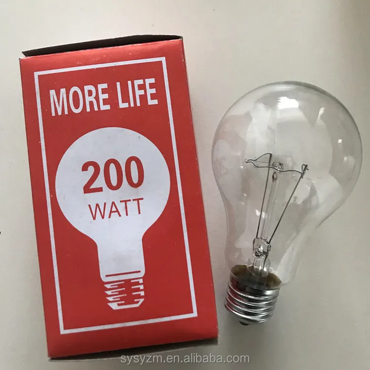 40 Вт 60 Вт 75 Вт 100 Вт 150 Вт 200 Вт фирменные прозрачные/матовые GLS лампочки BC ES B22 штыковая крышка/двухштырьковый baseScrew In