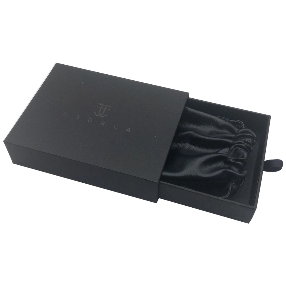 
Custom logo paper luxury jewelry packaging box and bag 