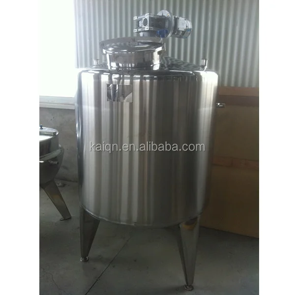 stainless Steel food juice double jacketed mixing tank with agitator