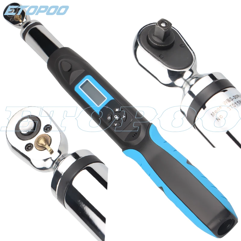 ETOPOO WBS-10C(1/4)with dataport Preset digital display torque wrench Hand Repair Tool for Car Motorcycle