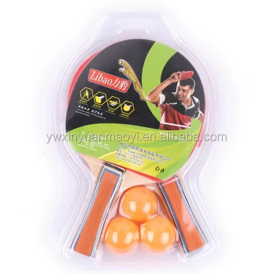 Hot sale good Quality Customized Poplar wood Rubber Table Tennis/Ping Pong Paddle/Racket ping pong set with net wholesale