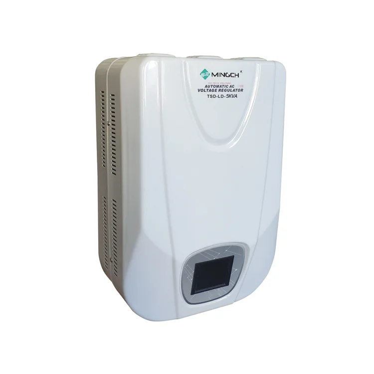 MINGCH 1kva 3kva 5kva 10kva Output 220v/110v Wall Mounted Relay/Servo Type Use In Air Conditioner Voltage Regulator