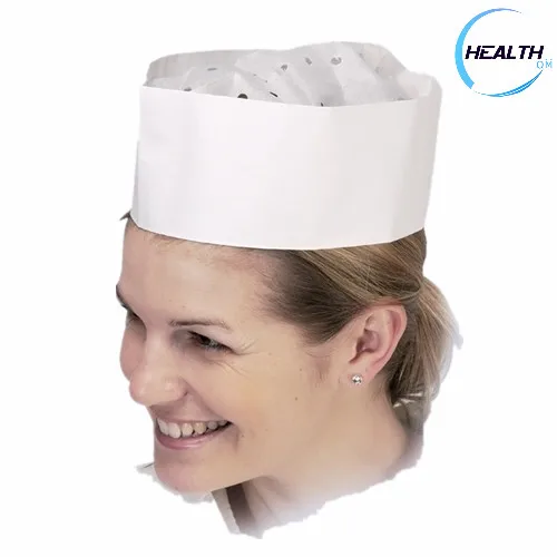 
Disposable Nonwoven Forage Cap Non woven Chef Cap for Kitchen Use 