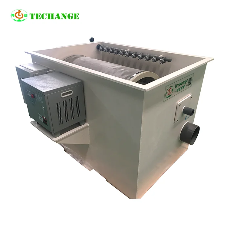 Advanced technical rotating drum filter machine fish farm rotary vacuum drum filter