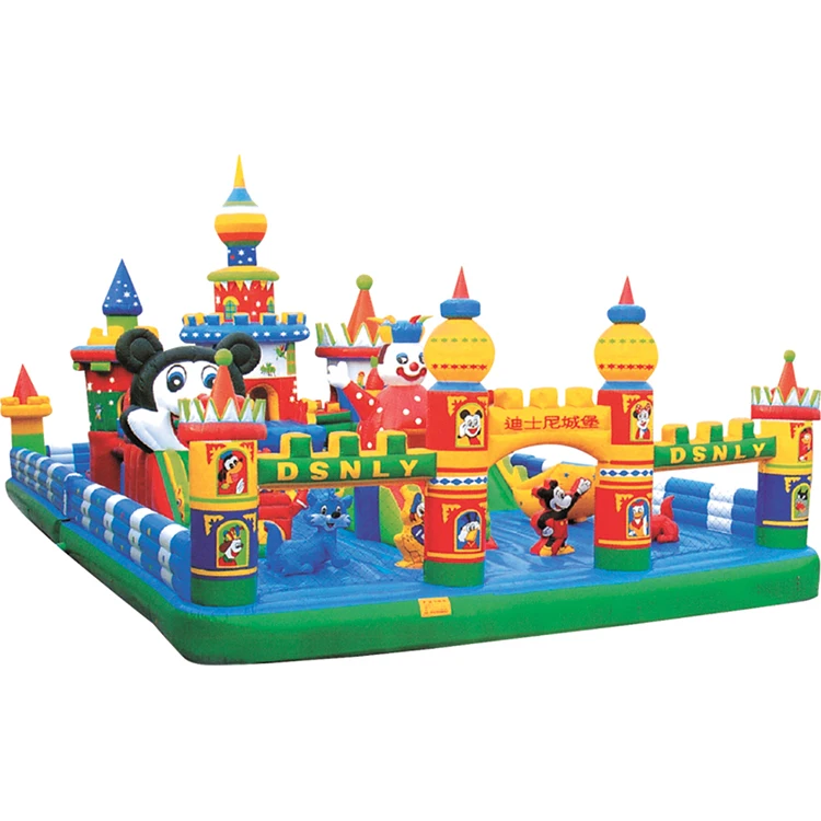 Custom Dinosaur Design Inflatable Bouncer Bouncy Castle Outdoor Water Park Slides Play Equipment For Kids