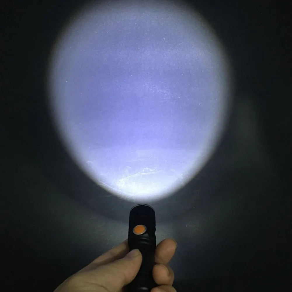 2021 Aluminum 18650 Emergency Pocket  led Manual usb Mini High Power Style Rechargeable Tactical led Torch Flashlight