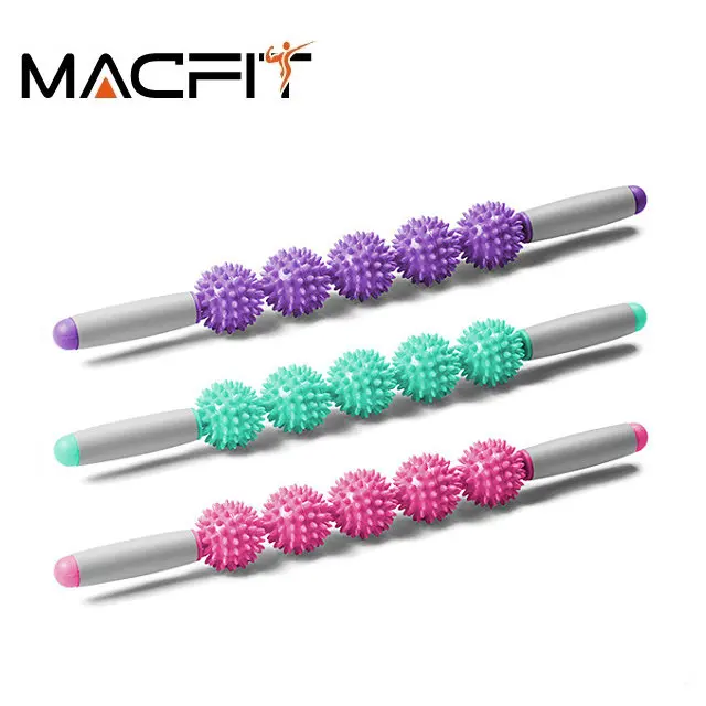 
Spiky Balls Yoga Muscle Therapy Massage Roller Stick  (62057512913)