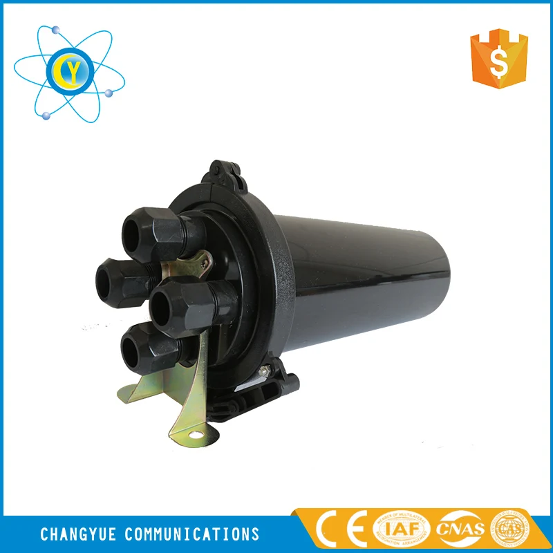 Horizontal or vertical outdoor fiber optic splice closure enclosure