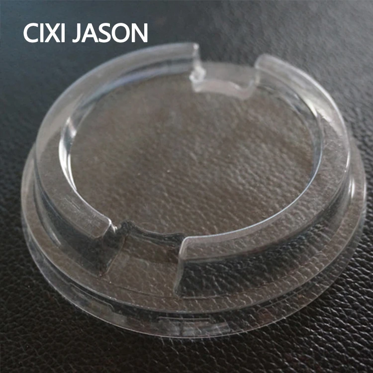 
Food Grade Clear plastic yogurt cup lid disposable plastic PET flat lids coffee cup lids 