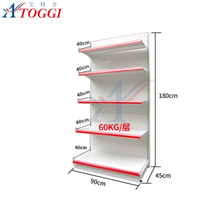 durable supermarket cosmetic steel shelves rack