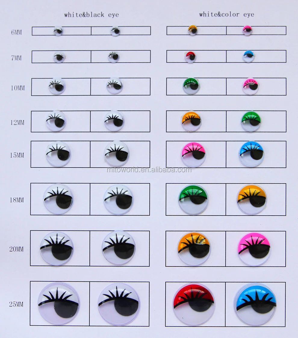 Different Size Oval Googly Eyes