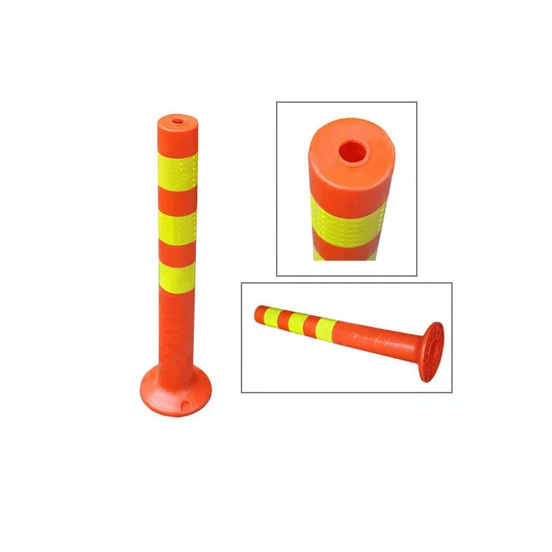 Three-stage flexible traffic road delineator post three-stage elastic column
