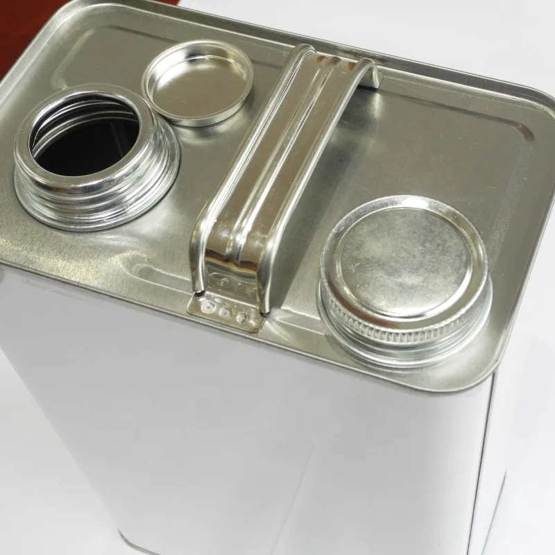 China Factory 4L F Style Tin Can with Screw Top and Iron Seal