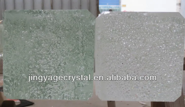 Wholesale Cube Glass Block Hot-Melt Glass Brick Crystal Glass Brick For Hotel Decoration