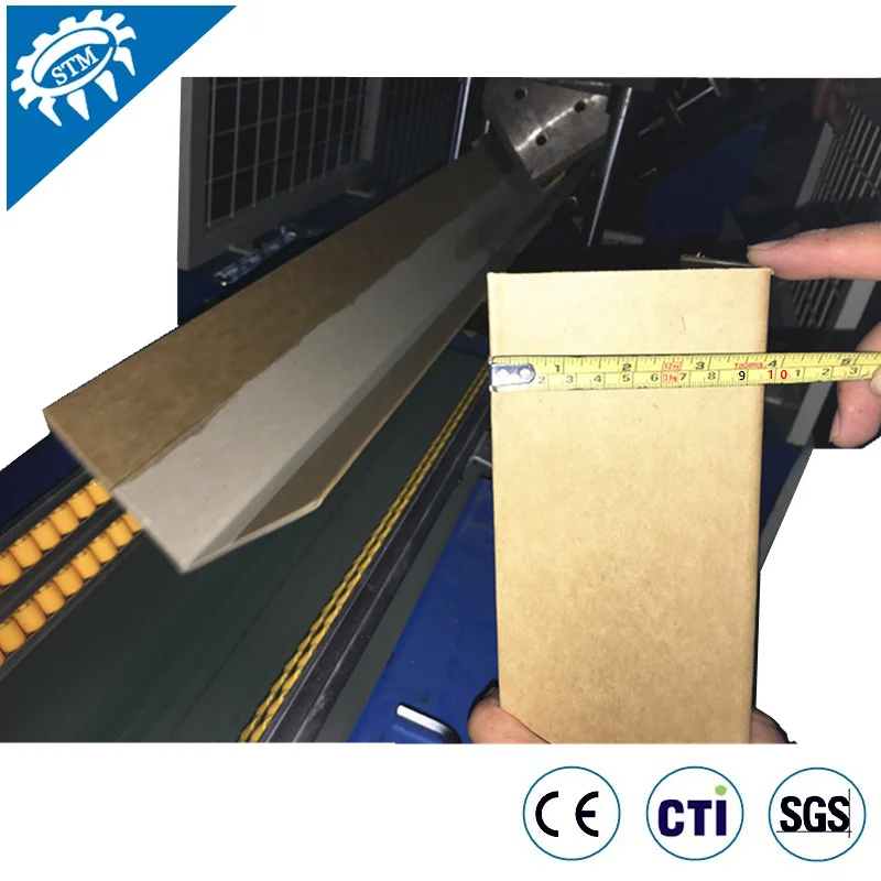 Kraft paper angle board making machine for cartons and furniture protecting
