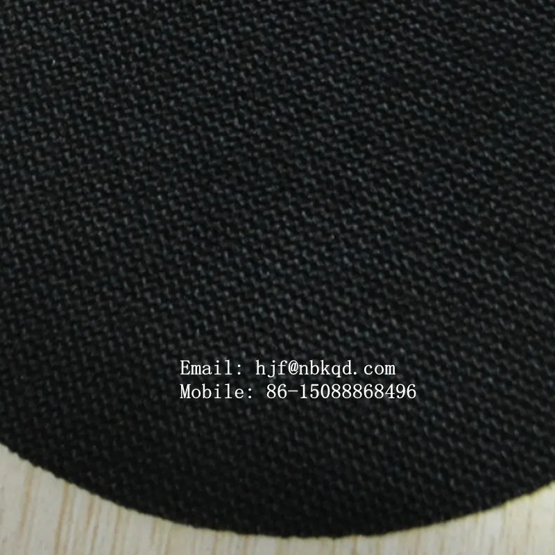 600gsm Black Tear Resistant PVC Coated Nylon Cordura Fabric
