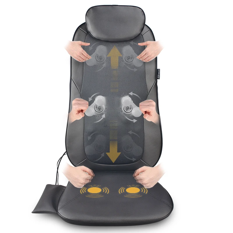 Comfier Car Home Use Neck and Back Kneading Vibration Buttocks Seat Shiatsu full body Massage Cushion