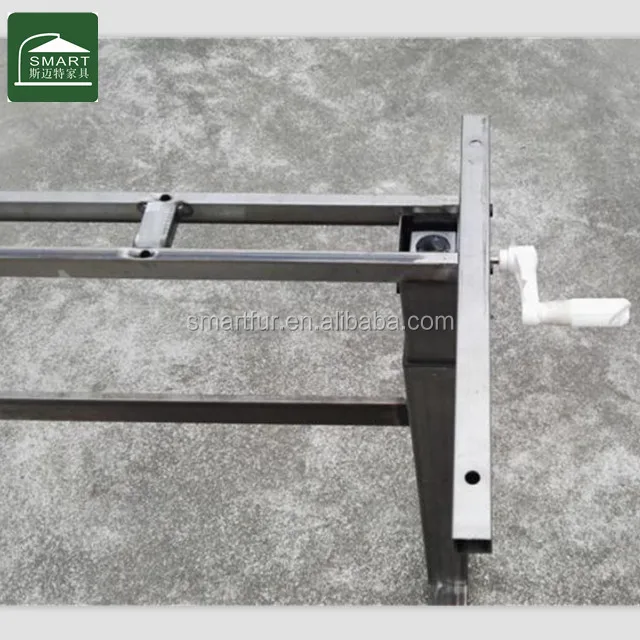 Sofa Corner Legs Chrome Iron High end Table Base Hardware Hand Crank Lift Office Desk Height Adjustable Metal Table Leg