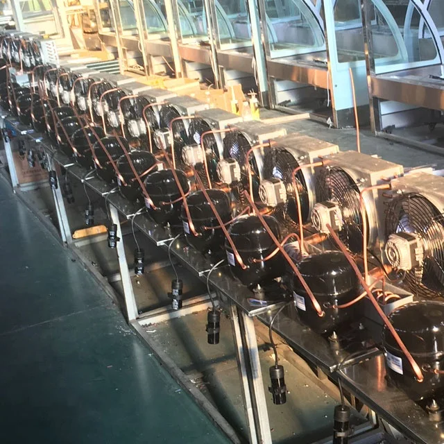 hot sale high quality 900mm two-layer cake cabinet glass display showcase showcase chiller