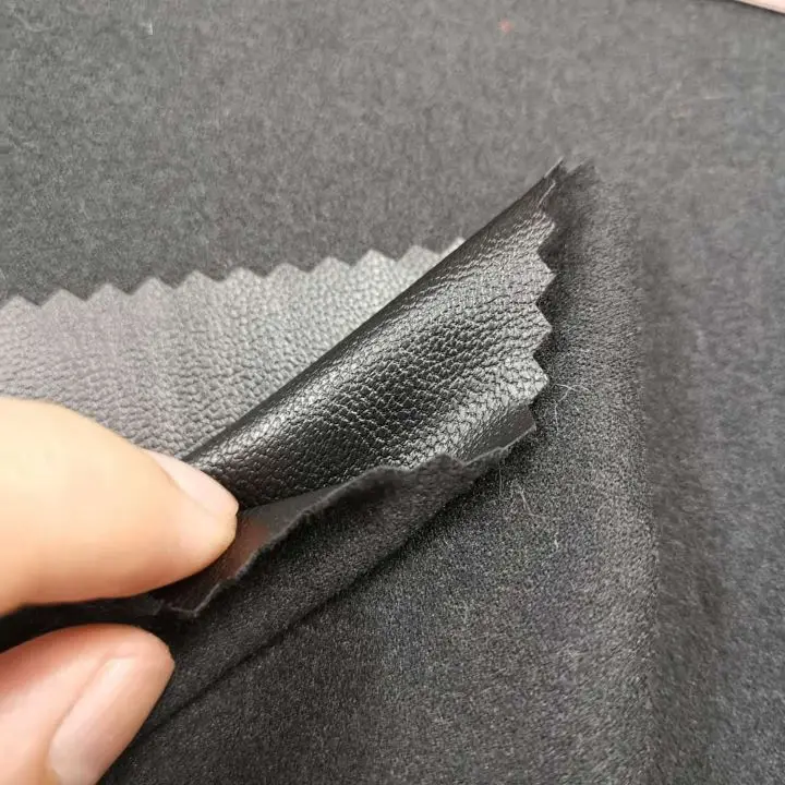 Awning Fabric Waterproof Brush Fabric Coated Pu Coating Polyester Printed Fabric for Jacket