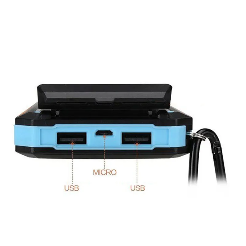 Портативный Power Bank Dual USB Power Bank 8000 мАч водонепроницаемый Power Bank bateria внешняя портативная солнечная панель со светодиодной подсветкой