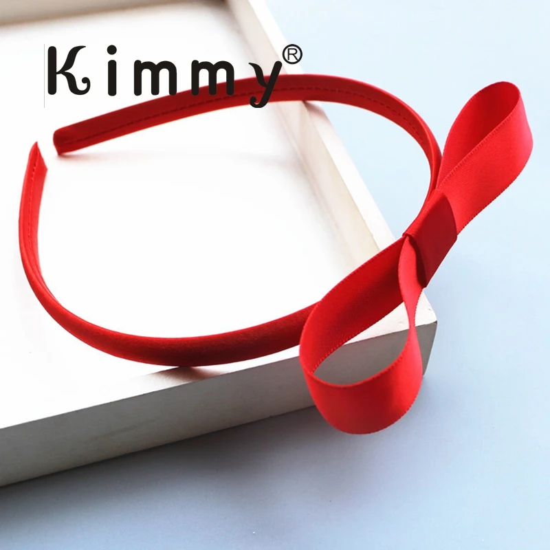 Girls Kids Small Hair Bow Headband Uniform Colours Grosgrain Ribbon head band