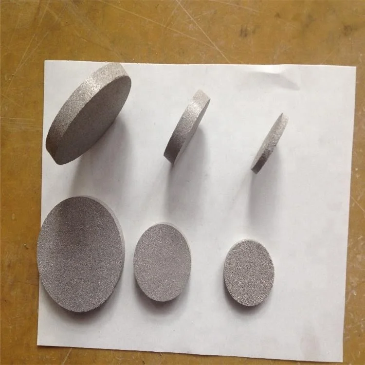 0.5-2-100micron sintered porous metal stainless steel bronze porous filter discs