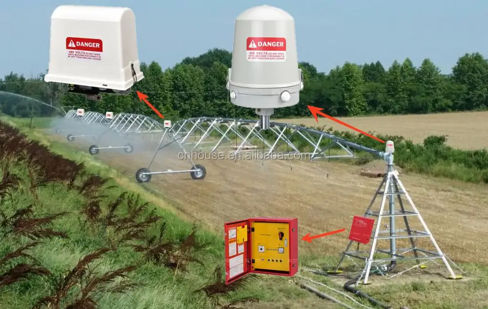 Энергосберегающая Центральная Поворотная сельскохозяйственная система орошения с солнечной панелью