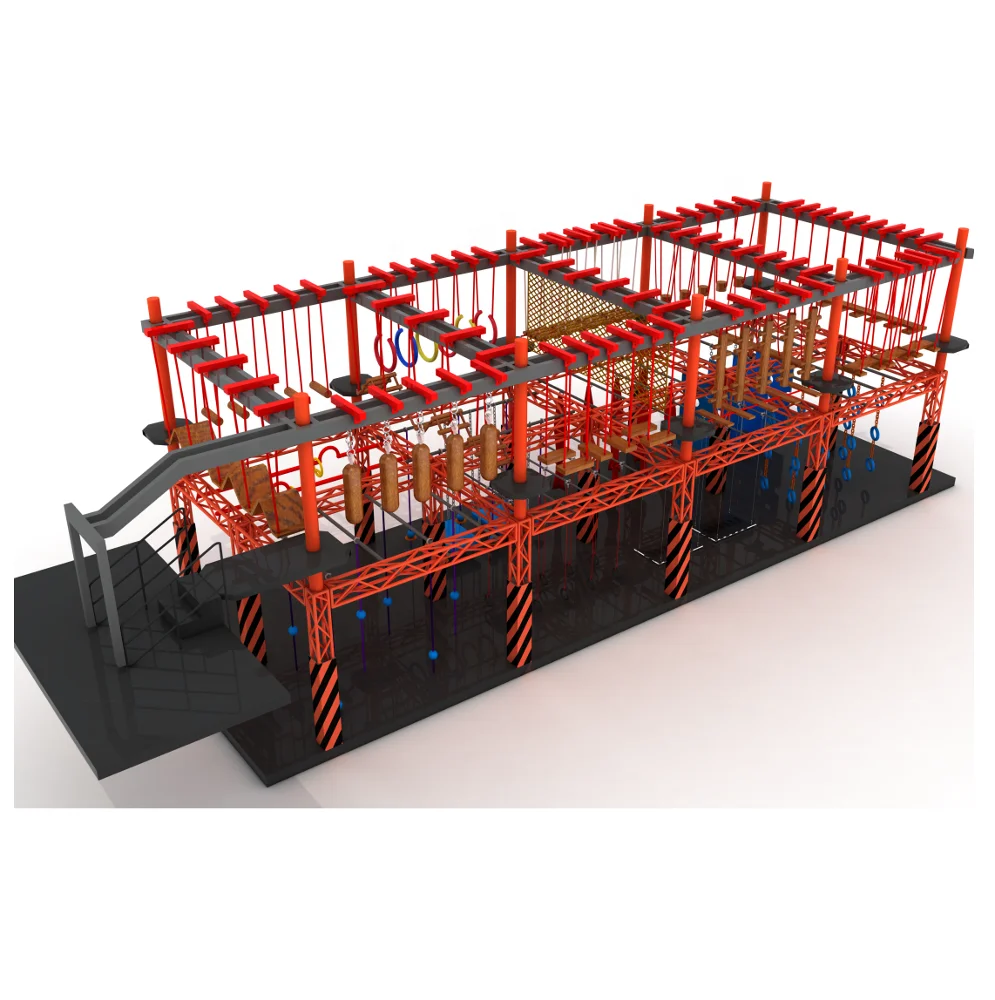 New Arrive Ninja Course and Rope Course Metal Nebula Kids Playground Indoor Kids Soft Play Equipment Indoor Laser Indoor Games