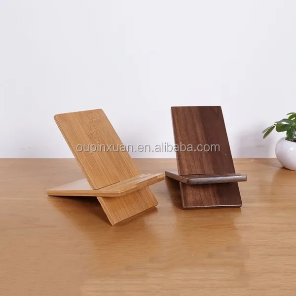 Totally natural and high-quality home accessories, desk phone accessory removable bamboo mobile phone holder