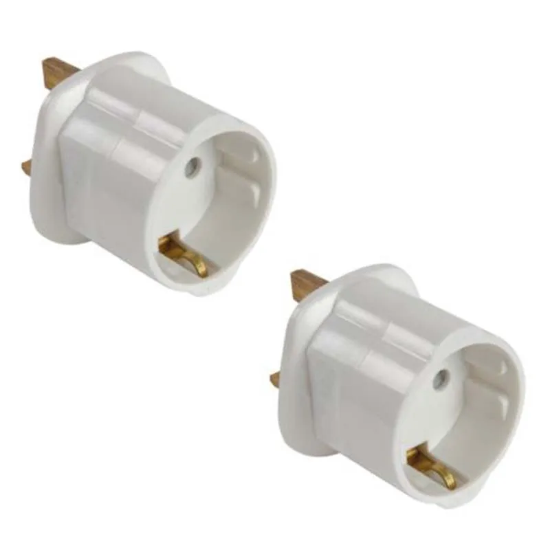 Euro Germany France Schuko plug to UK plug converter travel adapter with fuse 13A