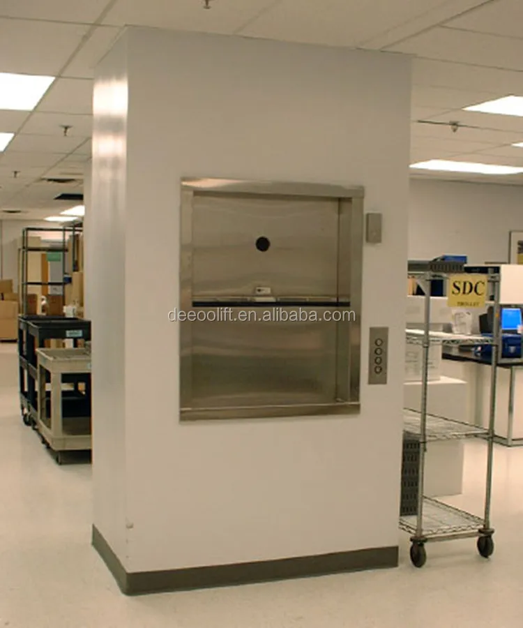 Machine Room 100kg Restaurant Mini Elevator For Food