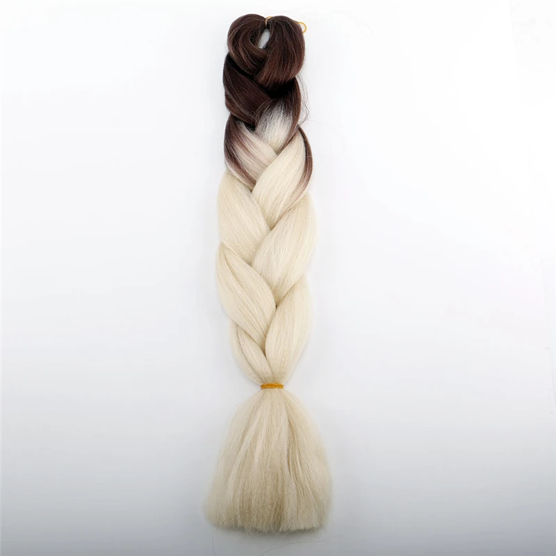 48Inch 100g super x synthetic box braid jumbo braiding hair ombre colored attachment hair expression for black women