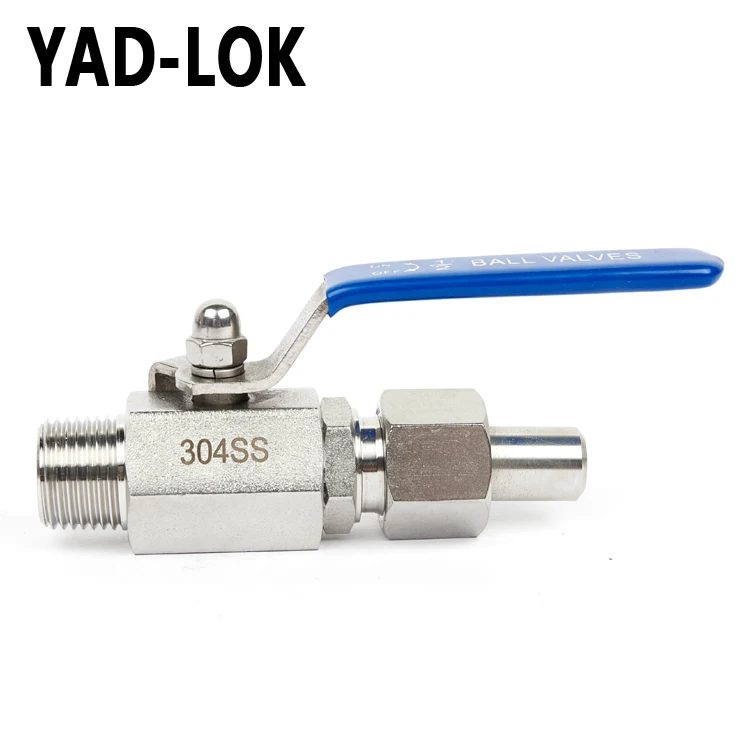 
YAD-LOK Italy Factory Handle Type High Pressure 2000Psi Ball Valve 