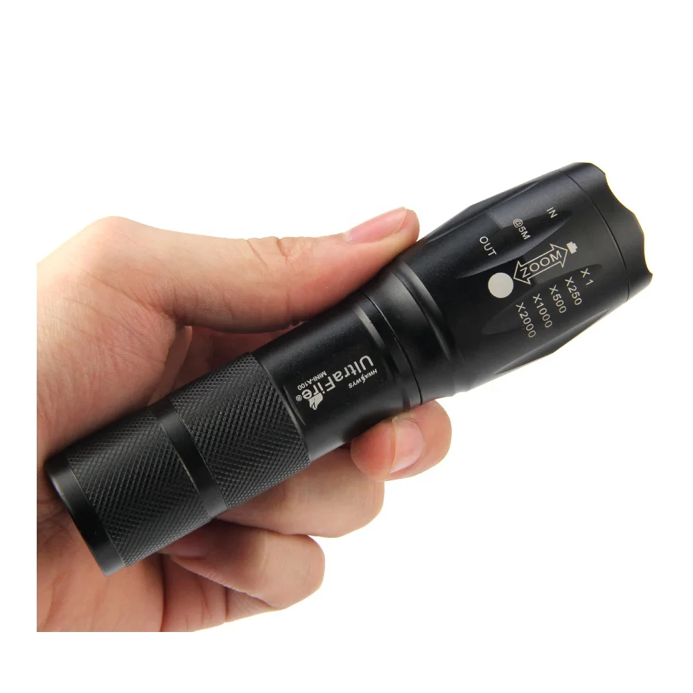 
Multi function with 5 modes zoomable 1000 lumens tactical 10w police flashlight torch 