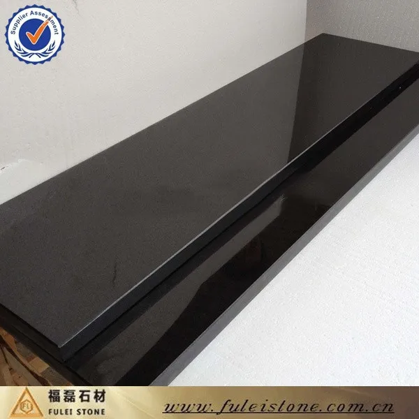 polished shanxi black granite window sill