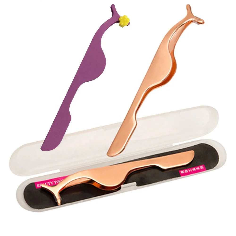 eyelash tool tweezers private label applicator wholesale eyelash applicator tweezers high quality gold lash tweezer