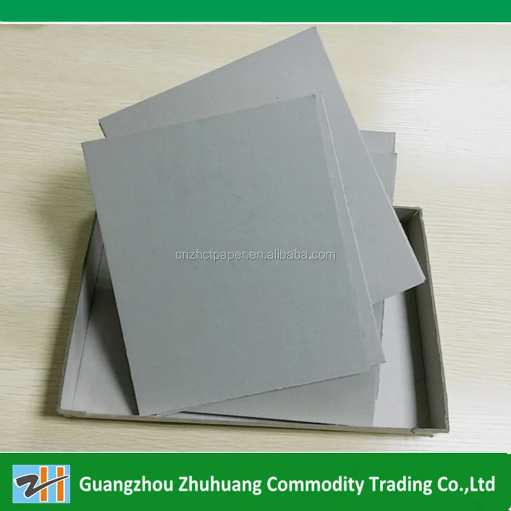 1mm,1.5mm,2mm,3mm mixed pulp laminated grey board/grey cardboard/grey chip board roll&sheet manufacturer